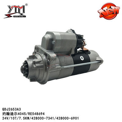 QDJ2653A3 Ξεκινητήρας 24V 10T 7.5KW Για John Deere 4045 4280007341 4280006901