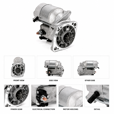 QDJ1201W 12V 1.4KW 9T Starter Motor STN4121 for Denso Doosan DH35 Excavator Engine Replacement, OEM Starting Motor with OE 8941702050 8941702051