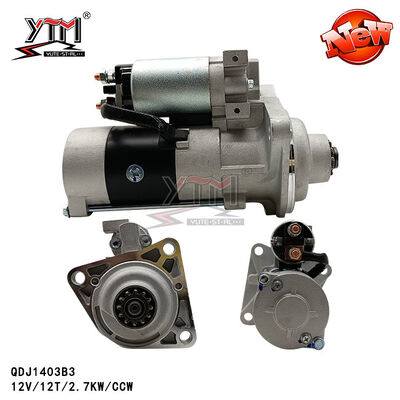 μηχανή εκκινητών μηχανών 12V 12T 2.7kw CCW QDJ1403B3 1403B3
