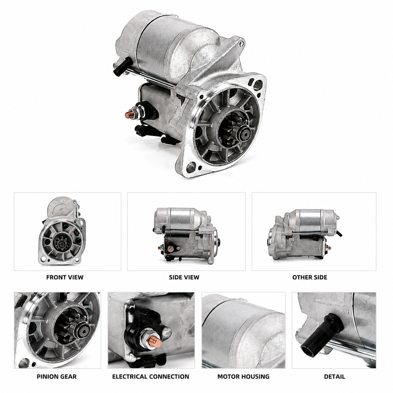 QDJ1201W 12V 1.4KW 9T Starter Motor STN4121 for Denso Doosan DH35 Excavator Engine Replacement, OEM Starting Motor with OE 8941702050 8941702051